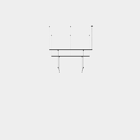 Подвес Tubs Modular Pendant Track with 2 Lineal 600mm 00-A098-05-M1