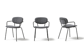 Стул мягкий с подлокотниками Silueta