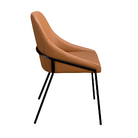 Стул 4161 из оранжевой экокожи