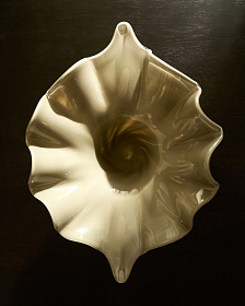 Ваза Lurea из серовато-зеленого стекла, 56 x 36,5 см