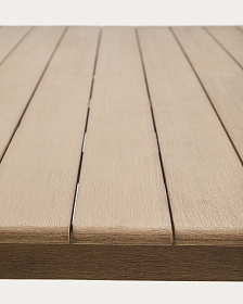 Комплект садовой мебели Sori стол и 4 стула Arinella из акации и бежевой веревки