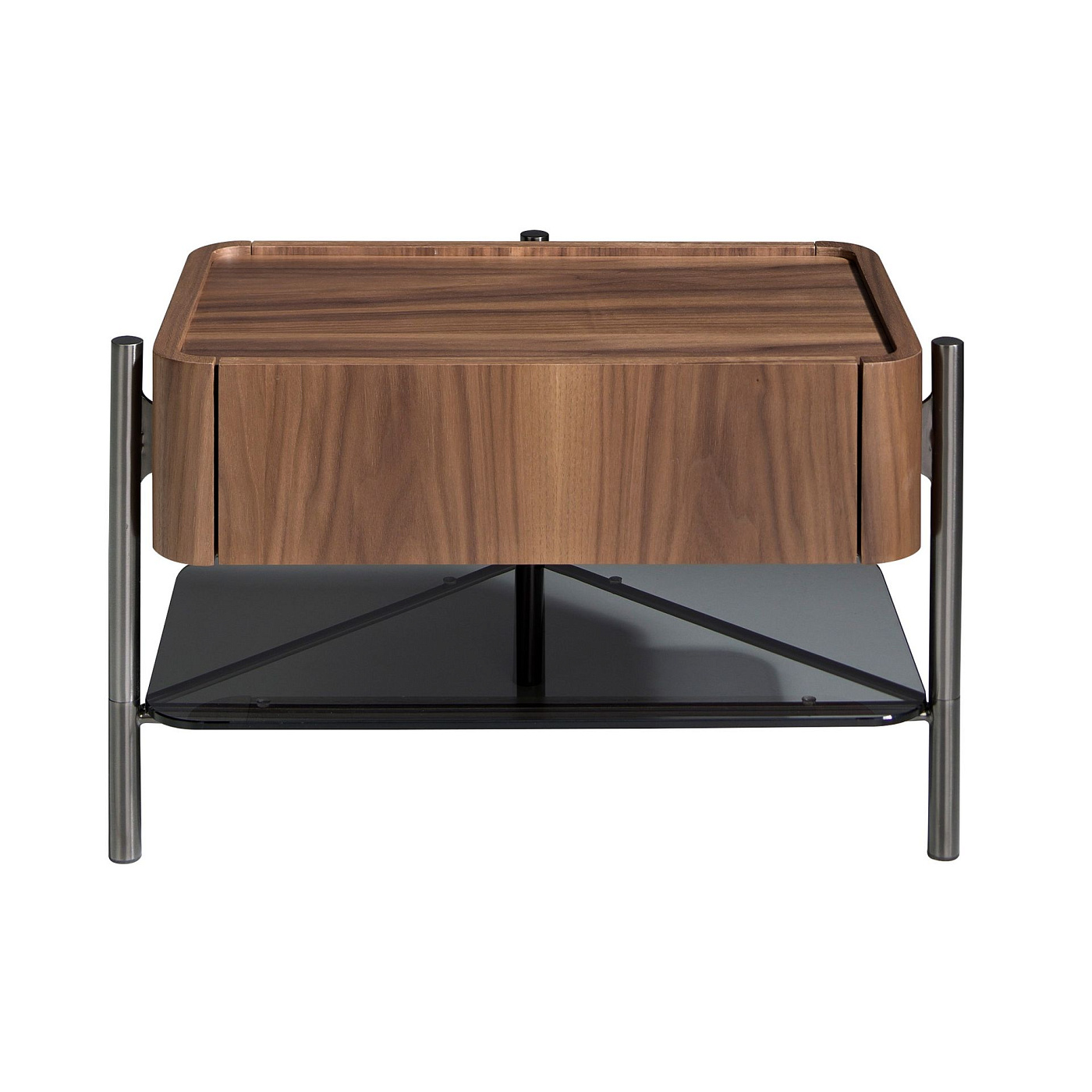 Прикроватная тумбочка 7138/MB2201NS из шпона ореха