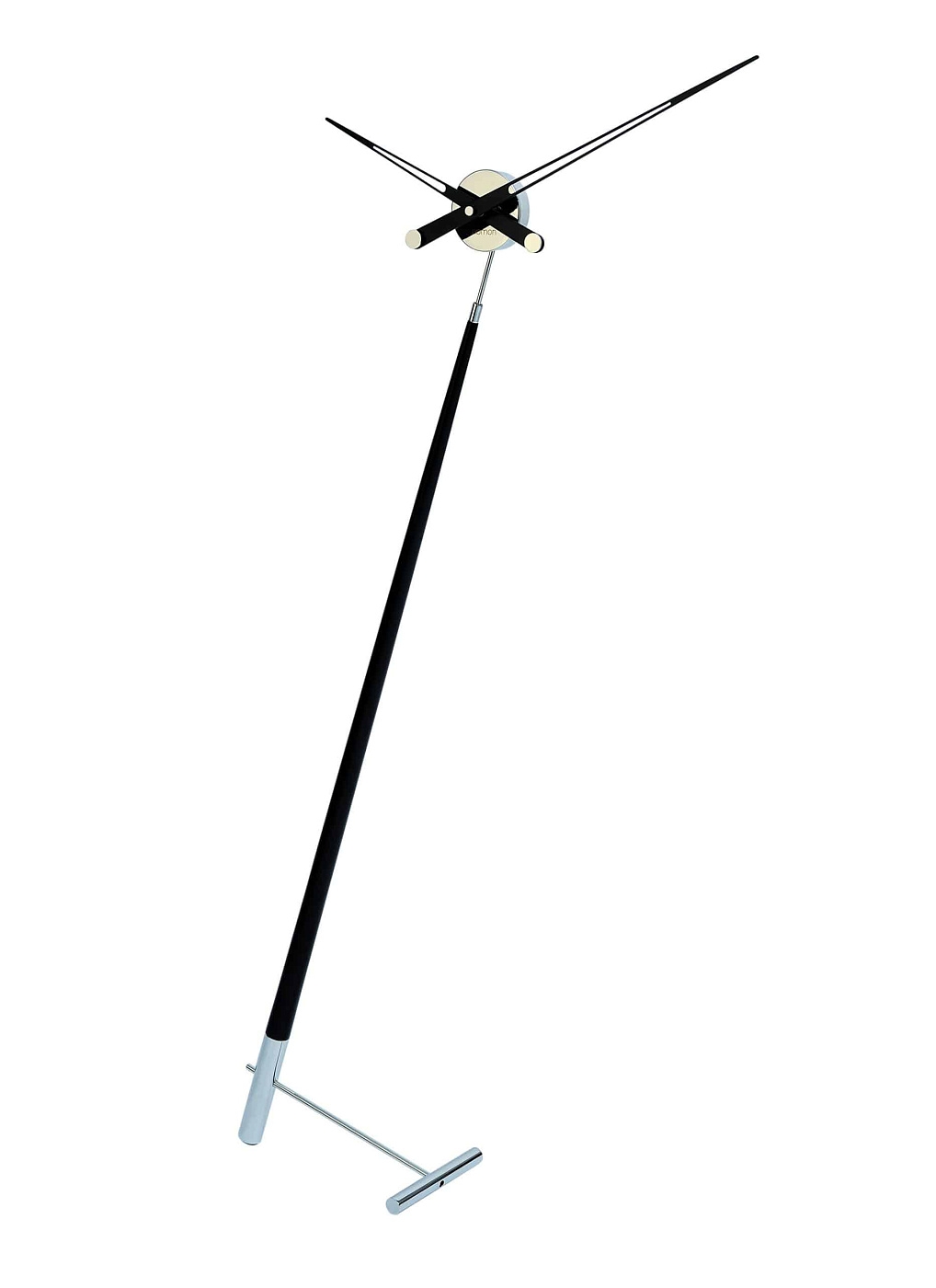 Напольные часы Pisa L хром-черный