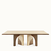 Обеденный стол Utopia Sycamore/Bronzed Brushed Brass