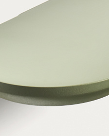 Комплект из 2 полок Arely из МДФ с зеленым лаковым покрытием, 35 см/55 см