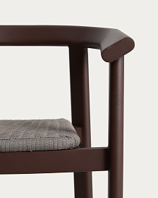 Уличный барный стул Erice из алюминия и веревки коричневого цвета, 75 см