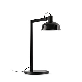 Настольный светильник TATAWIN с абажуром черный металл 1xE27