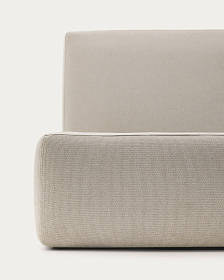 Кровать Blok бежевая со съемными чехлами под матрас 180 х 200 см