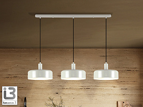 Alessia Подвесная люстра 3L матовый перламутр