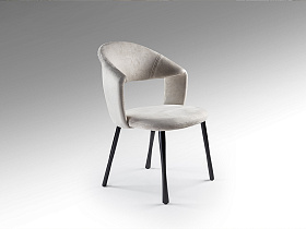 Willy Стул каменно-серый/черный