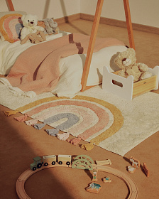 Ковер Tadea 100% хлопок разноцветная радуга 90 x 150 см