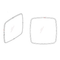 Зеркало RONDA шпон ореха F 120x120 см