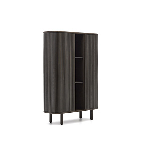 Mailen Буфет с 2 дверцами из ясеневого шпона темной отделки 110 x 140 см