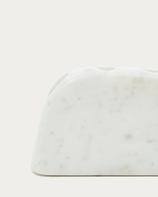 Signe Большой подсвечник из белого мрамора 12 см