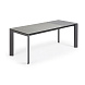 Стол Atta 140 (200) x90 антрацит, серый, керамика