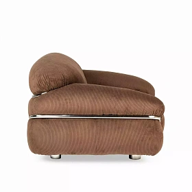 Кресло в стиле ретро Heil коричневое