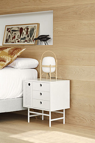 Тумбочка Punto 1D3Dr белая