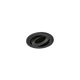 KIVI Встраиваемый светильник ORIENTABLE черный 7W 2700K 36° IP44