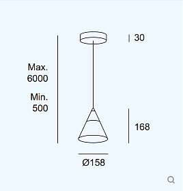 Подвесной светильник Veneto Surfaced 1 Body 00-A019-DL-DO