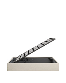 Основание кровати Nelzi из шенилла цвета экрю для матраса 160 x 200 см