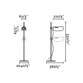 Настольная лампа Martinica черный 1xE27