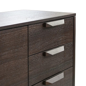 Сервант RONDA темный шпон ореха V36W1