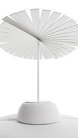 Уличный зонт с пуфом