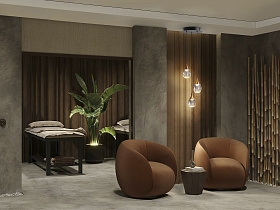 Corina Люстра 1L черно-медный