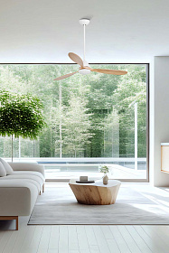 Потолочный вентилятор Poros Ø1320 LED белый