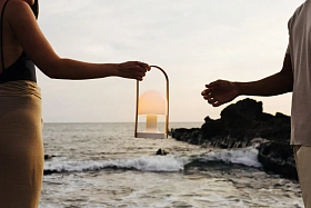 Портативный светильник FollowMe белый/дуб