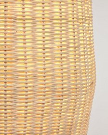 Kamaria большая настольная лампа из ротанга с натуральной отделкой