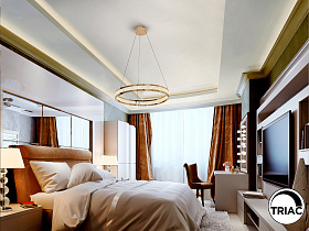 Lorian Люстра с 1 кольцом блестящее золото