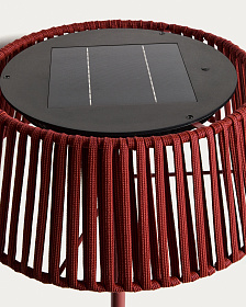 Уличный торшер Aldet на солнечных батареях терракотовый, диаметр 46 см