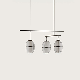 Подвесной светильник Pull C1249/3 Matt black/Matt black