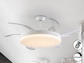 Vento Вентилятор потолочный со светодиодом белый D80/150 DIM