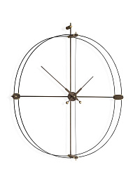 Настенные часы Delmori Premium черный/орех