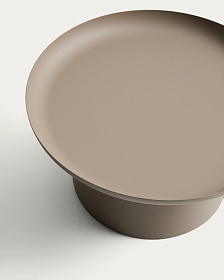 Уличный столик Arcola из алюминия цвета таупе, диаметр 70 см