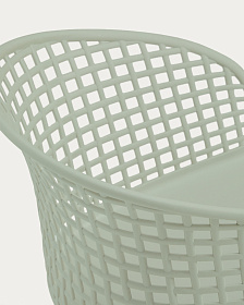 Уличный стул Tenaro из зеленого пластикаи стали