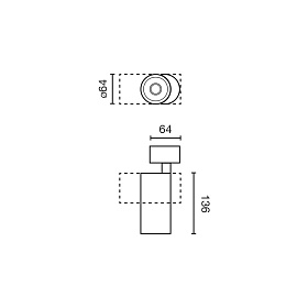 Потолочный светильник FOST SURFACE Ш64 14W черный 60° 3000K CRI90