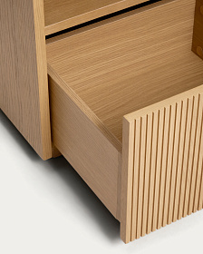 Прикроватная тумба Helvine из дубового шпона, 45 x 52 см