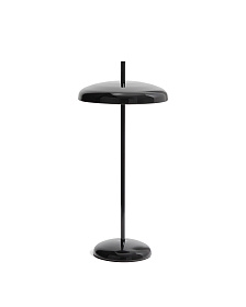 Переносная настольная лампа Porte из черного алюминия