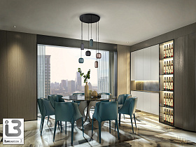 Люстра Nimes 6L разноцветная
