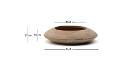 Кашпо Rivor керамика терракотового цвета Ø 65 см