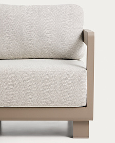 Уличное кресло Nerano из алюминия цвета таупе