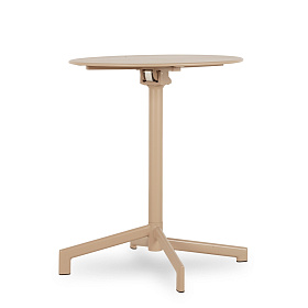 Круглый складной садовый стол Lianis цвета капучино