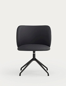 Поворотный стул Mogi черный с черными ножками