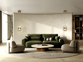 Suspiro Подвесной светильник золотой/янтарный D18