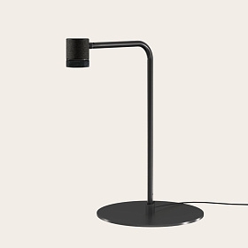 Настольная лампа Tea черный металл/черный мрамор