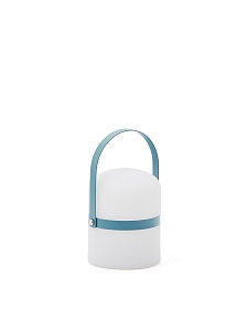 Настольная лампа Ridley mini LED из полиэтилена синего цвета