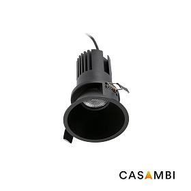 Встраиваемый светильник TULIPA DOWN SIM IP65 15W черный 36° 3000K CRI90 CASAMBI
